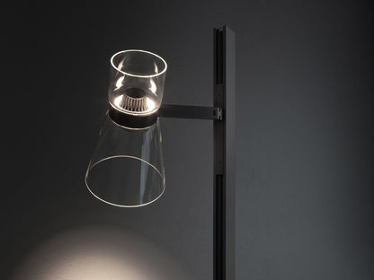 Lampadaire Nocturne de Konstantin Grcic - Flos-Cône, argent-The Woods Gallery