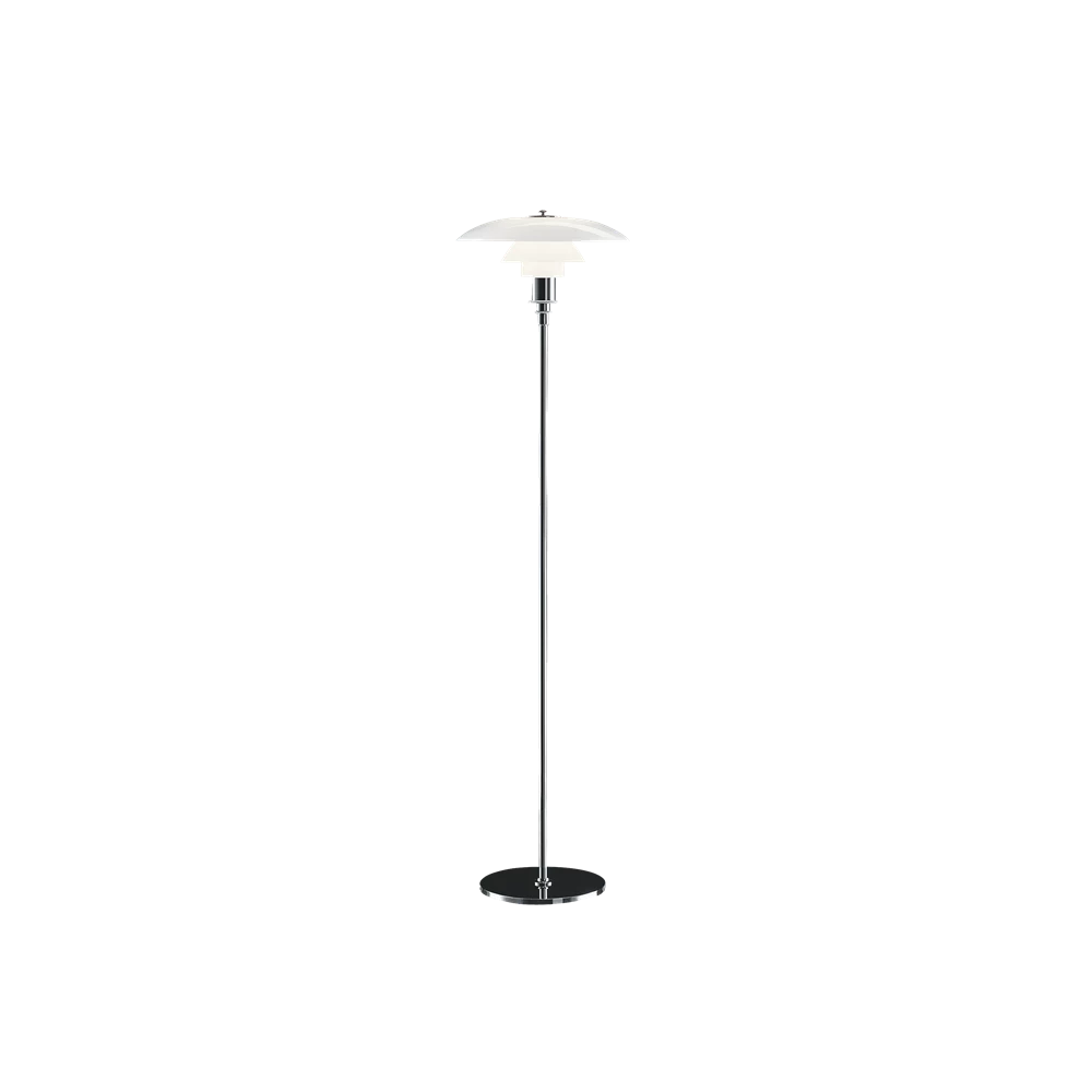 Lampadaire PH 3½-2½ - Louis Poulsen-Chromé-The Woods Gallery