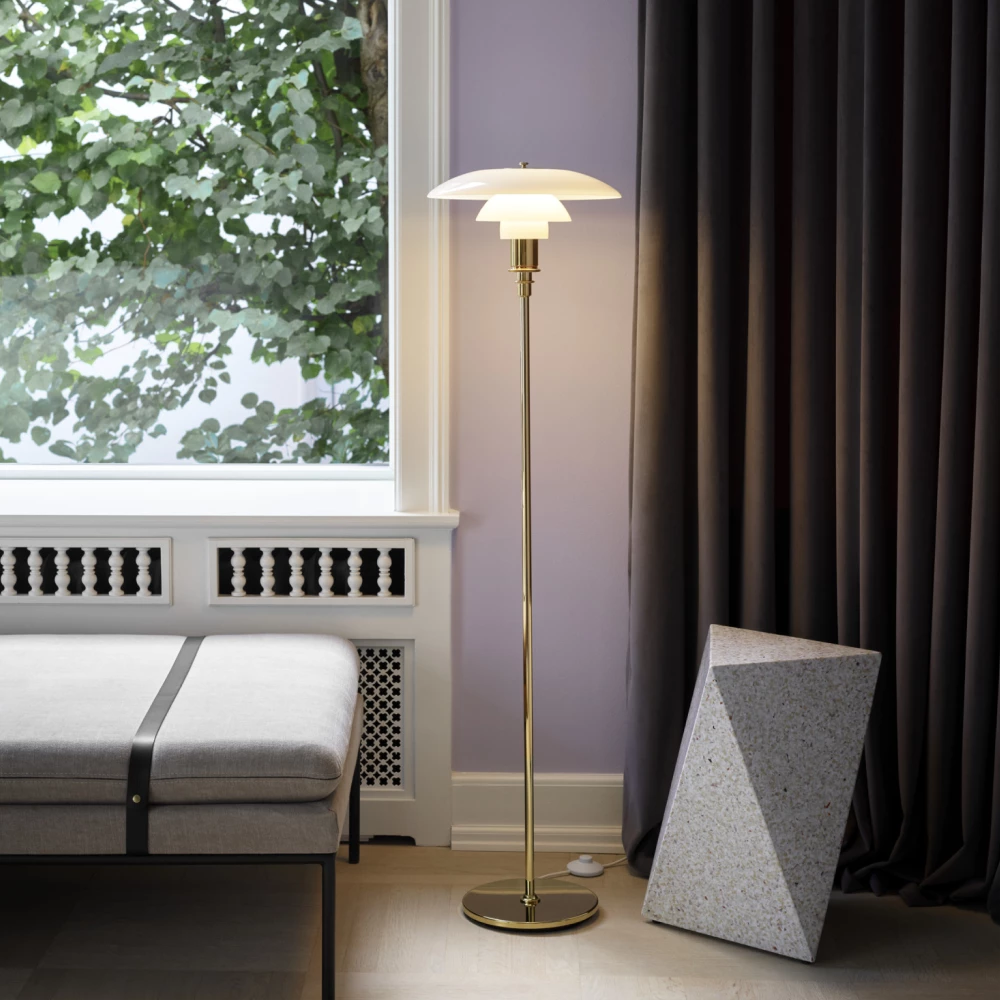 Lampadaire PH 3½-2½ - Louis Poulsen-Laiton-The Woods Gallery
