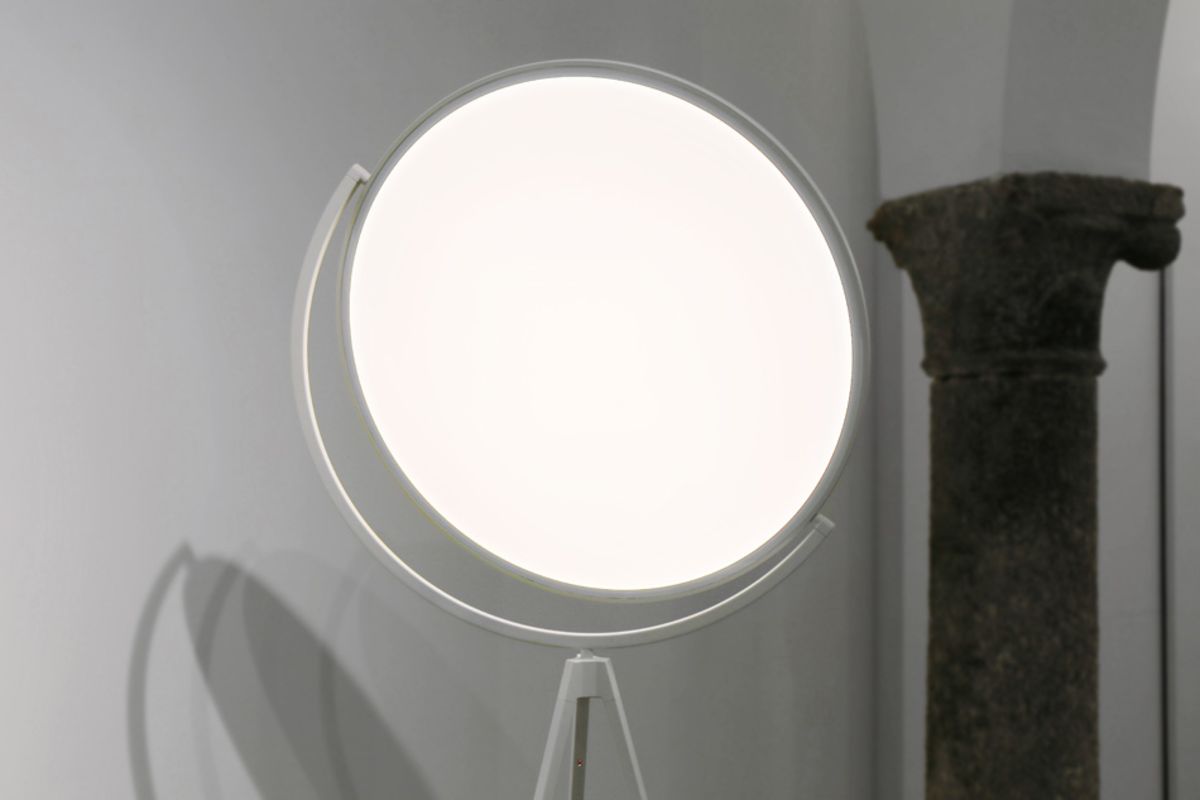 Lampadaire Superloon de Jasper Morrison - Flos-Blanc-The Woods Gallery