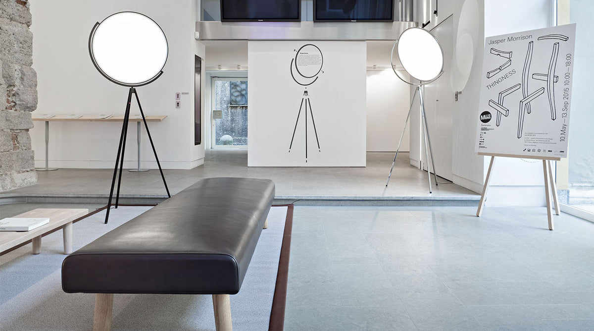 Lampadaire Superloon de Jasper Morrison - Flos-Blanc-The Woods Gallery