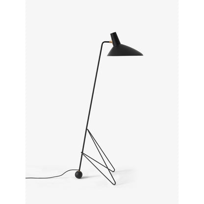 Lampadaire Tripod HM8 par Peter Hvidt &amp; Orla Mølgaard-Nielsen - &amp;Tradition-Noir-The Woods Gallery