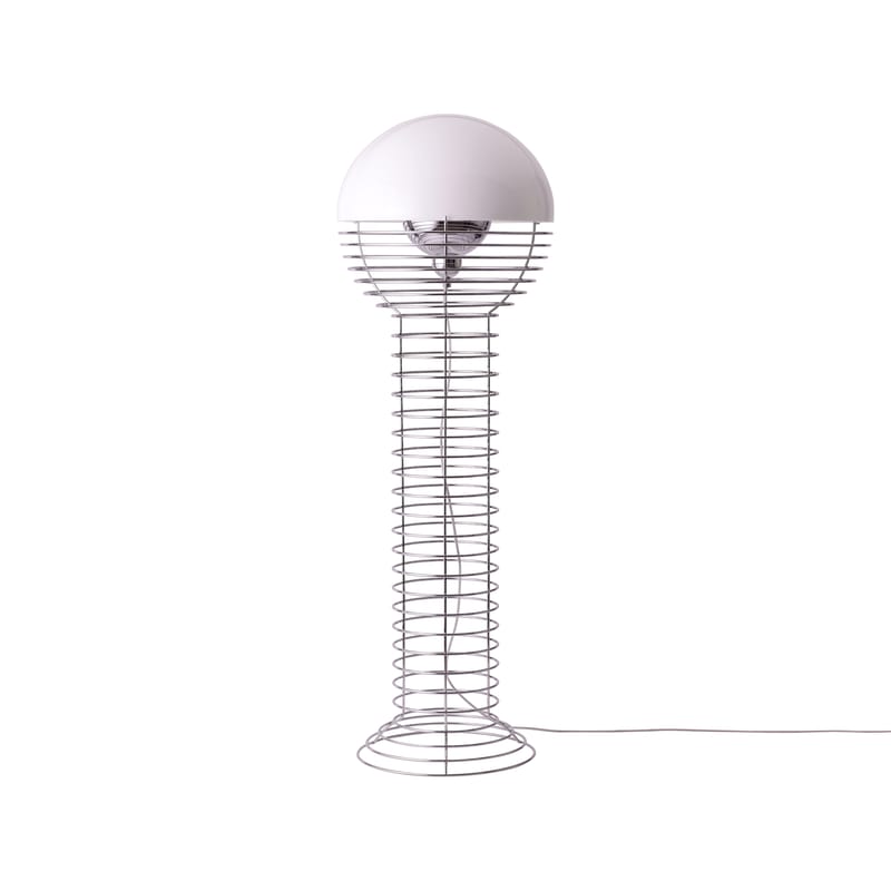 Lampadaire Wire de Verner Panton - Verpan-Blanc-The Woods Gallery