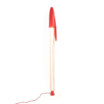 Lampe BIC H 178 cm - Seletti PRECOMMANDE POUR SEPTEMBRE 2026-Rouge-The Woods Gallery