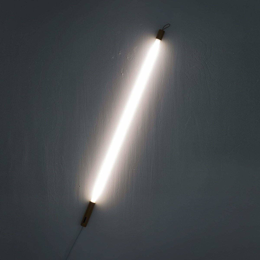 Lampe Neon Linéa de Selab + Alessandro Zambelli - Seletti-Bleu-The Woods Gallery