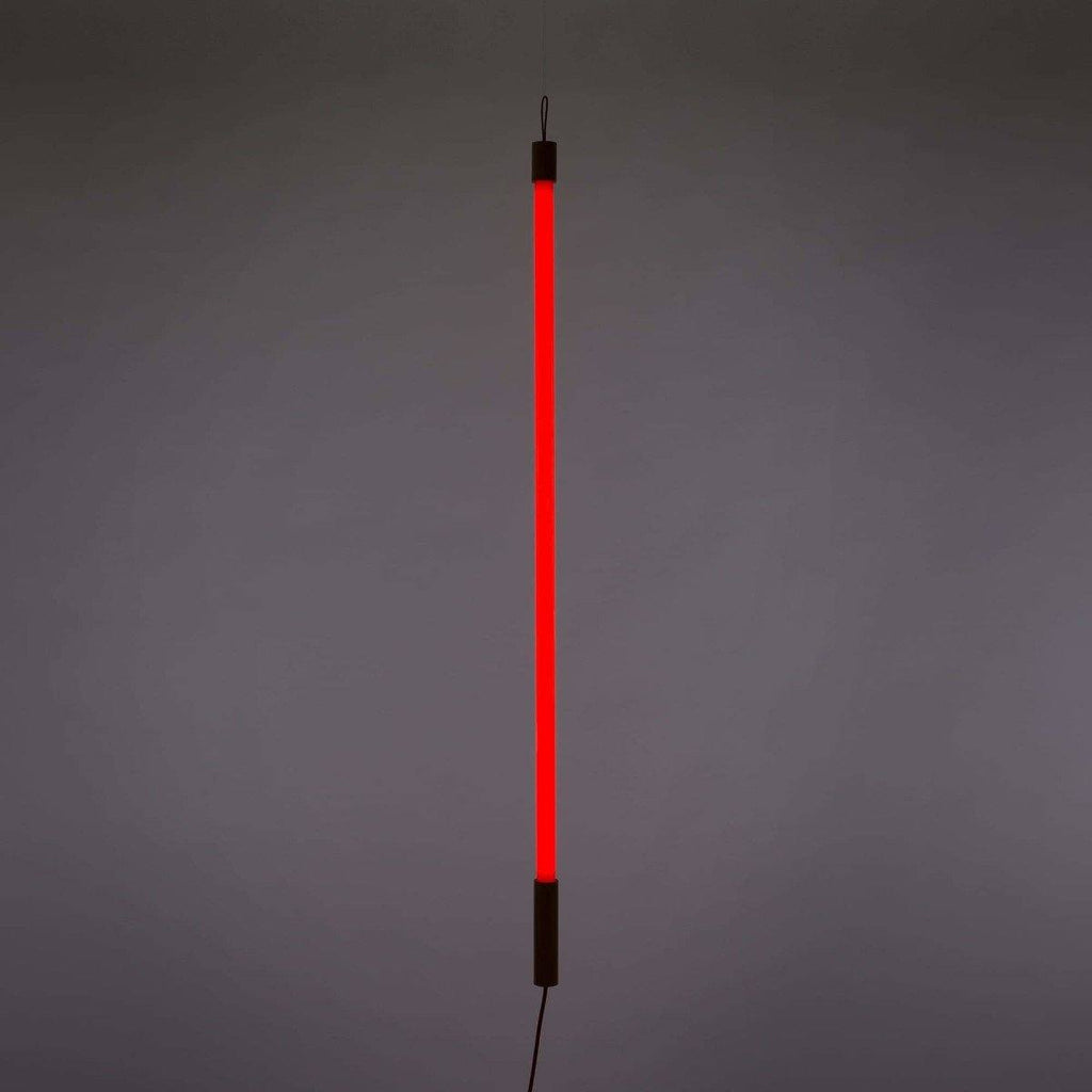 Lampe Neon Linéa de Selab + Alessandro Zambelli - Seletti-Bleu-The Woods Gallery
