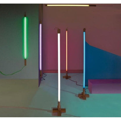 Lampe Neon Linéa de Selab + Alessandro Zambelli - Seletti-Bleu-The Woods Gallery