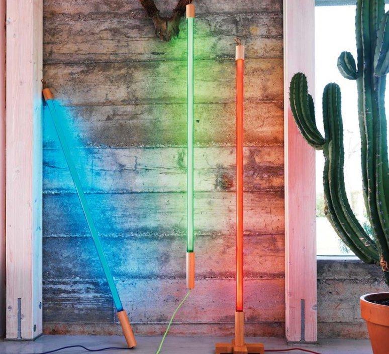 Lampe Neon Linéa de Selab + Alessandro Zambelli - Seletti-Rose-The Woods Gallery