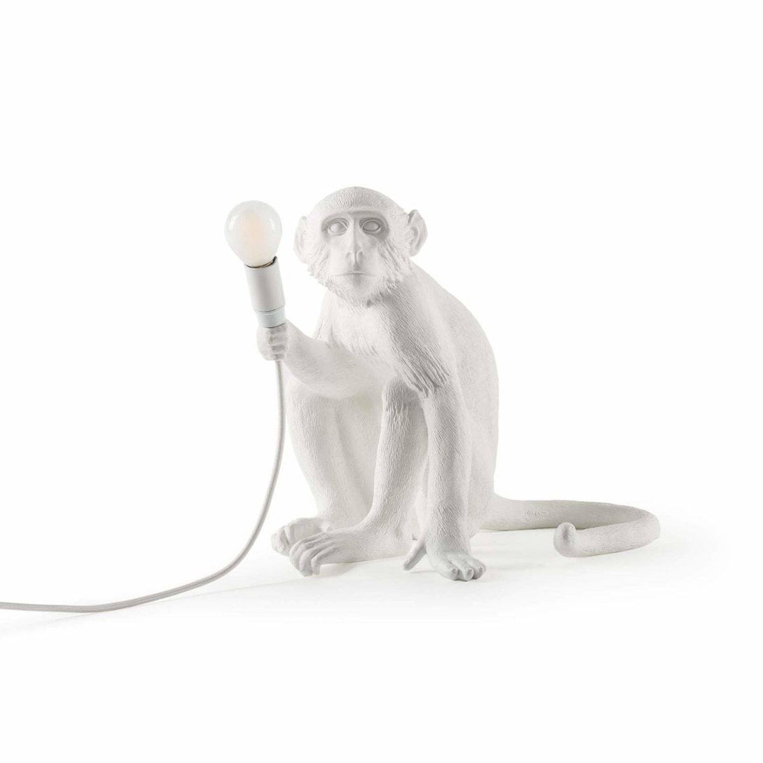 Lampe Singe Sitting OUTDOOR de Marcantonio - Seletti-Blanc-The Woods Gallery