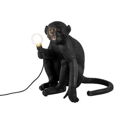 Lampe Singe Sitting OUTDOOR de Marcantonio - Seletti-Blanc-The Woods Gallery