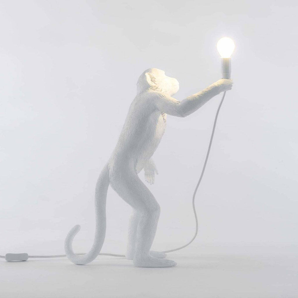 Lampe Singe Standing OUTDOOR de Marcantonio - Seletti-Blanc-The Woods Gallery