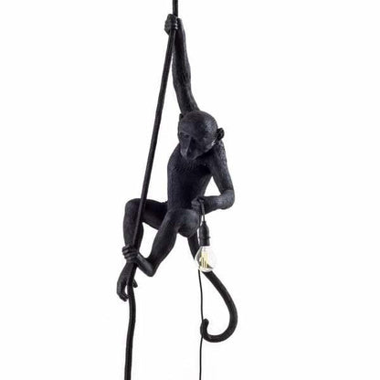 Lampe Singe (pour plafond) Hanging OUTDOOR de Marcantonio - Seletti-Noir-The Woods Gallery