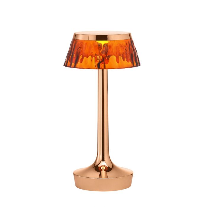 Lampe à poser Flos Bon Jour Unplugged Cuivré-transparent