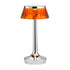 Lampe à poser Bon Jour Unplugged de Philippe Starck - Flos-Chrome-Abat-Jour Ambre-The Woods Gallery