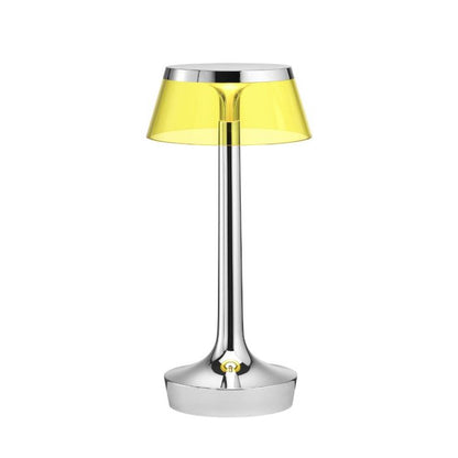 Lampe à poser Bon Jour Unplugged de Philippe Starck - Flos-Cuivre-Abat-Jour Ambre-The Woods Gallery
