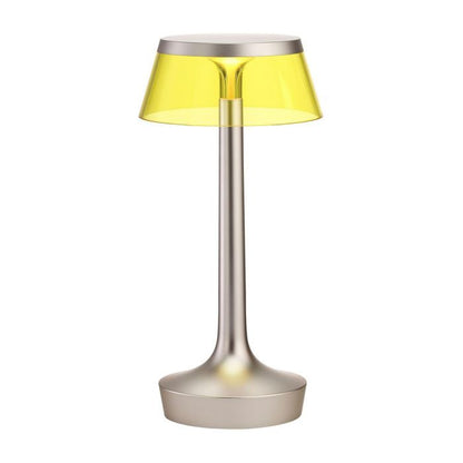 Lampe à poser Bon Jour Unplugged de Philippe Starck - Flos-Cuivre-Abat-Jour Ambre-The Woods Gallery