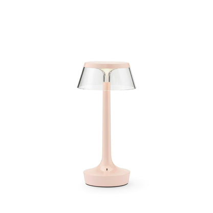 Lampe à poser Bon Jour Unplugged de Philippe Starck - Flos-Rose-Abat-Jour Ambre-The Woods Gallery