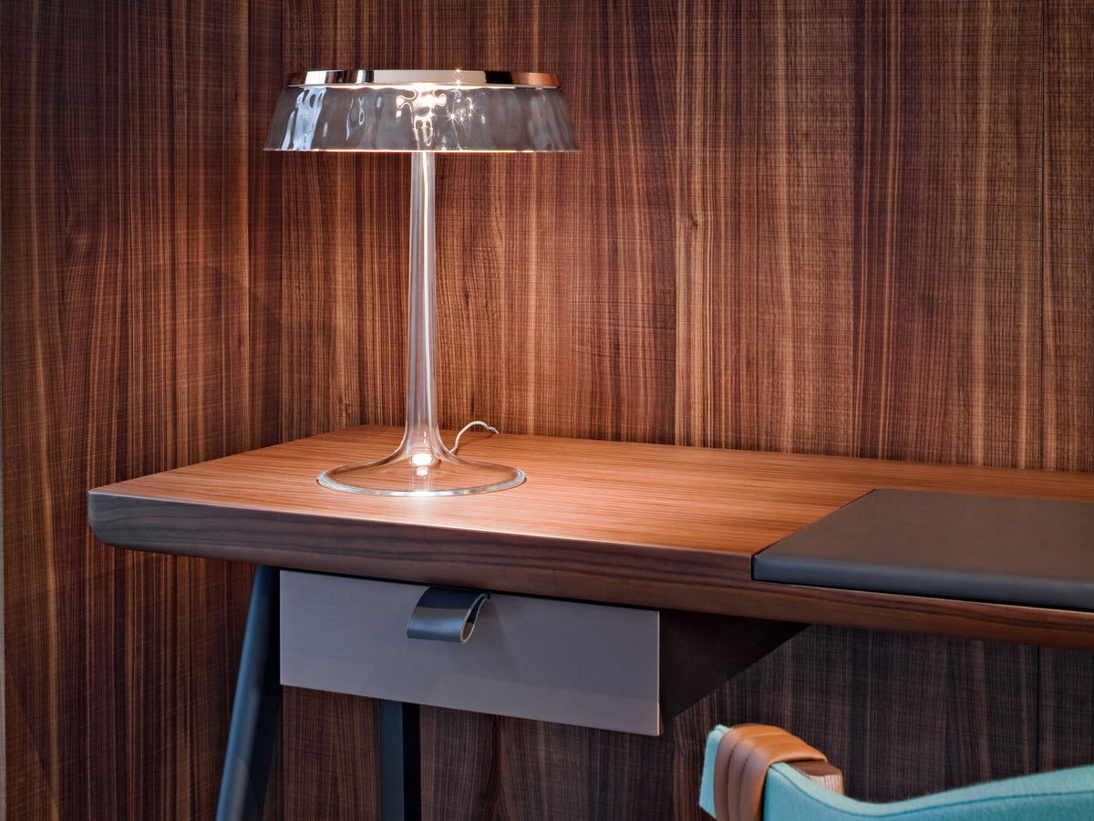 Lampe à poser Bon Jour de Philippe Starck - Flos-Blanc mat-Transparente-The Woods Gallery