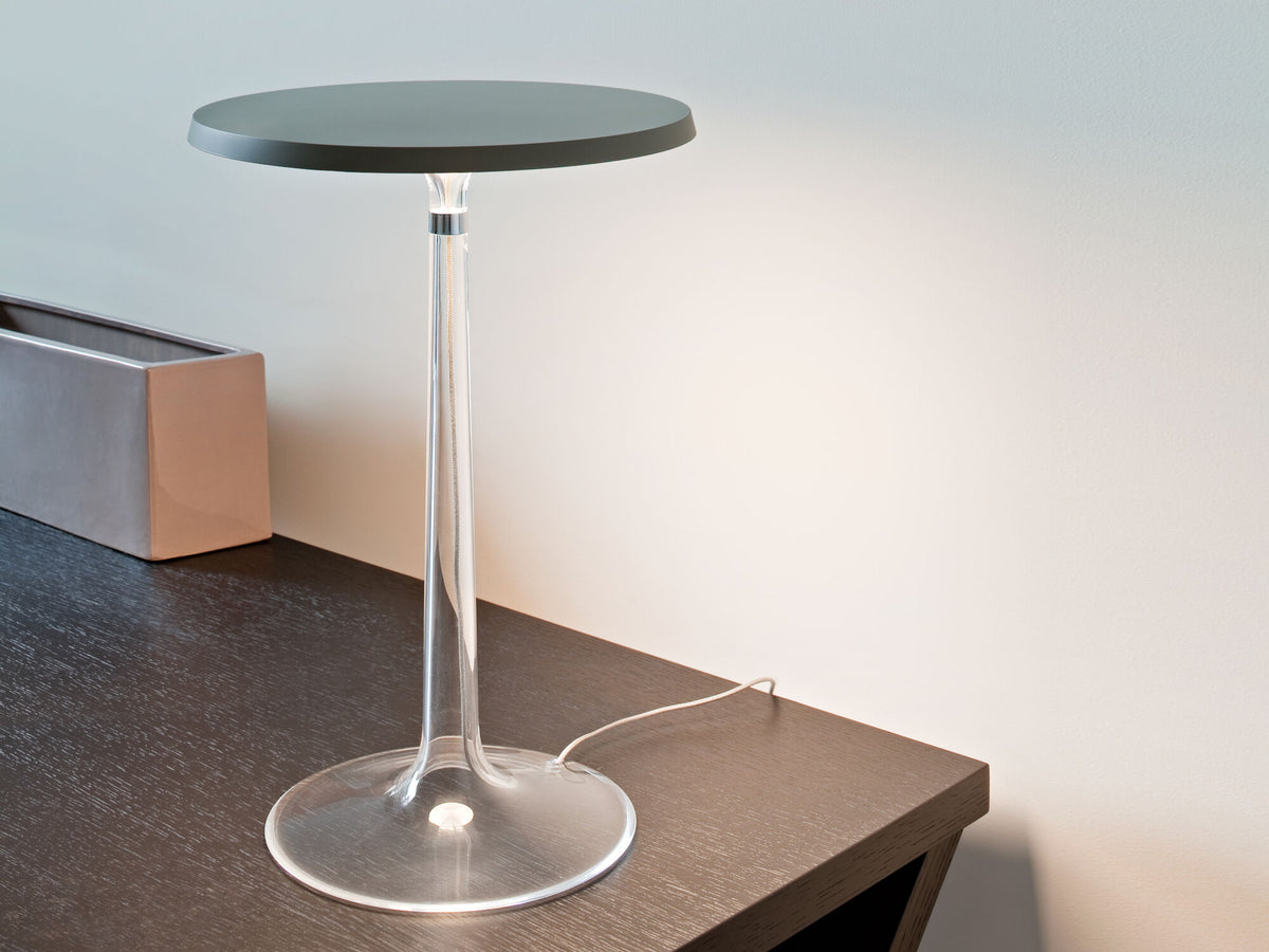 Lampe à poser Bon Jour de Philippe Starck - Flos-Blanc mat-Transparente-The Woods Gallery