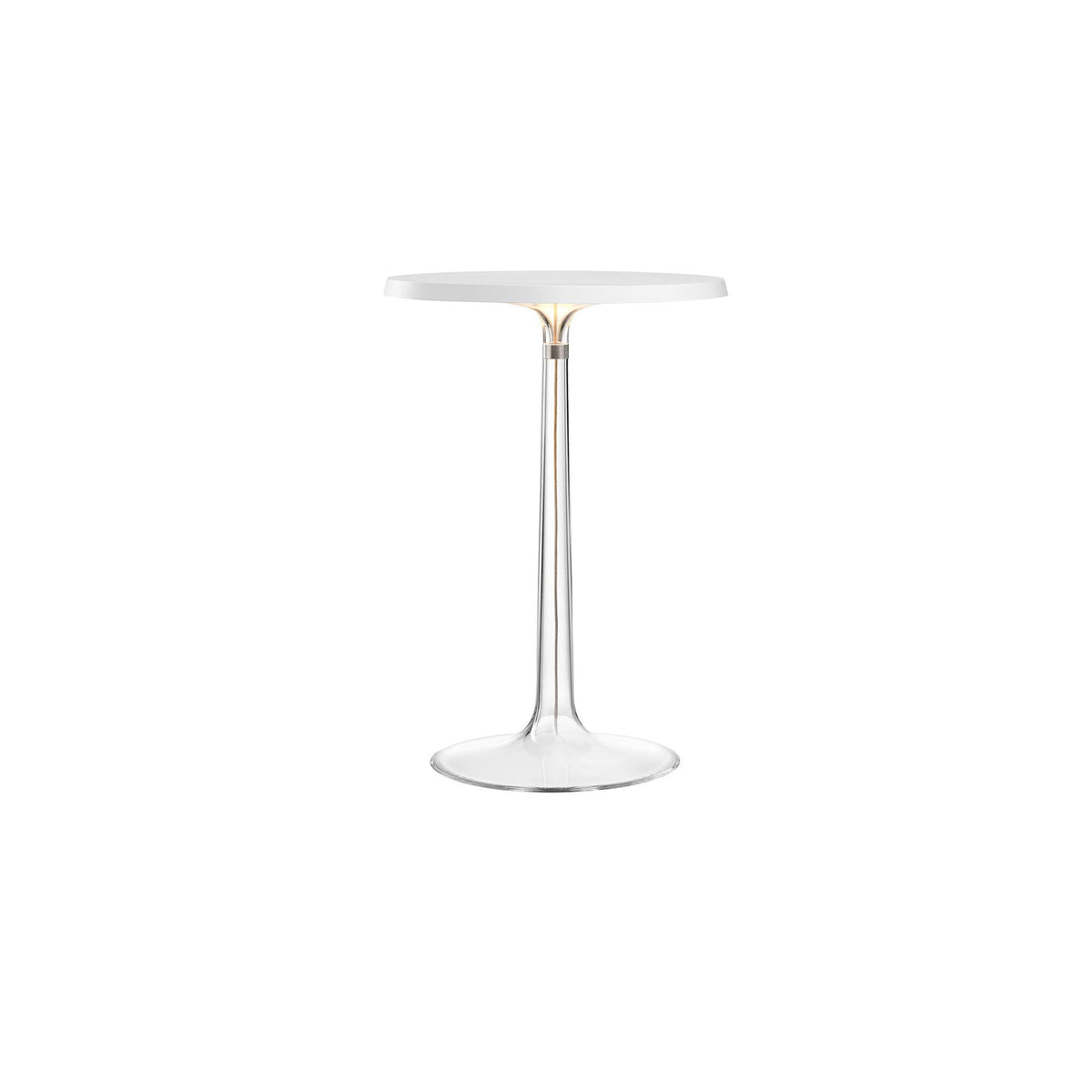 Lampe à poser Bon Jour de Philippe Starck - Flos-Blanc mat-Transparente-The Woods Gallery