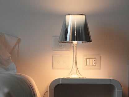 Lampe à poser Miss K de Philippe Starck - Flos-Aluminium argent-Sans ampoule-The Woods Gallery