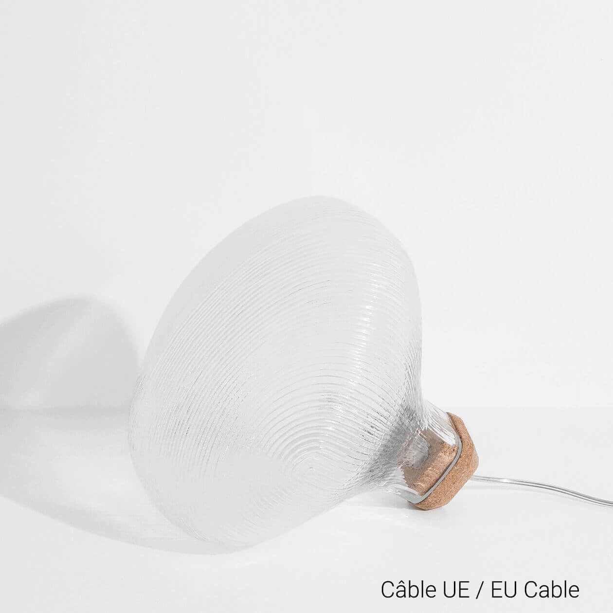 Lampe à poser Tidelight de Pierre Favresse - Petite Friture-Verre transparent-The Woods Gallery