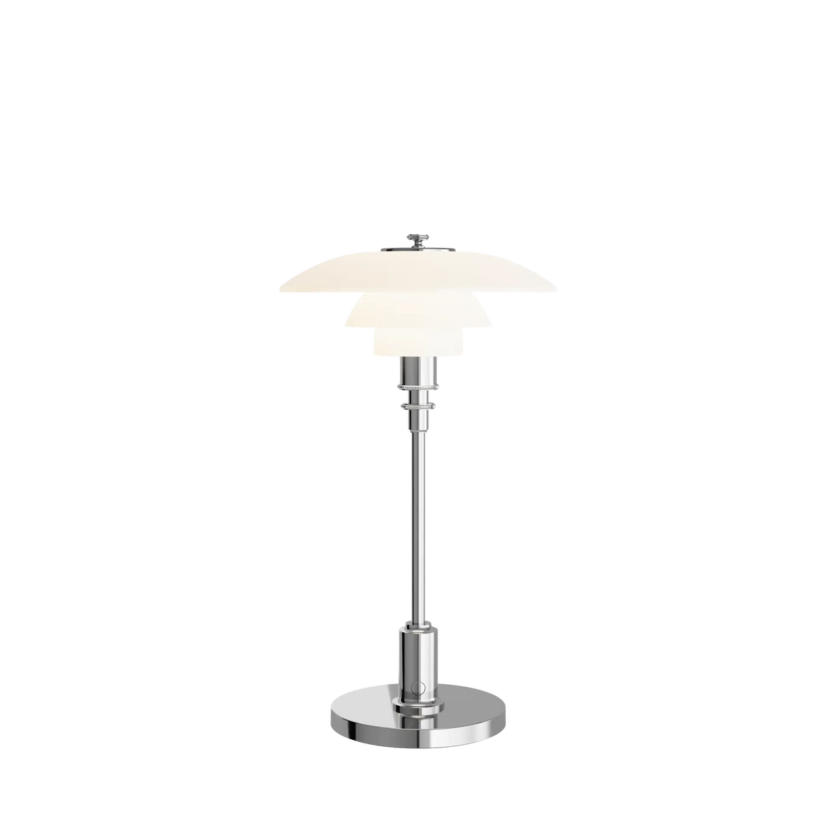 Lampe à poser sans fil PH 2/1 Portable de Poul Henningsen - Louis Poulsen-Chrome poli-The Woods Gallery