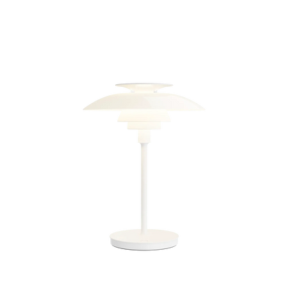 Lampe à poser sans fil PH 80 Portable de Poul Henningsen - Louis Poulsen-Blanc opalin et blanc-The Woods Gallery