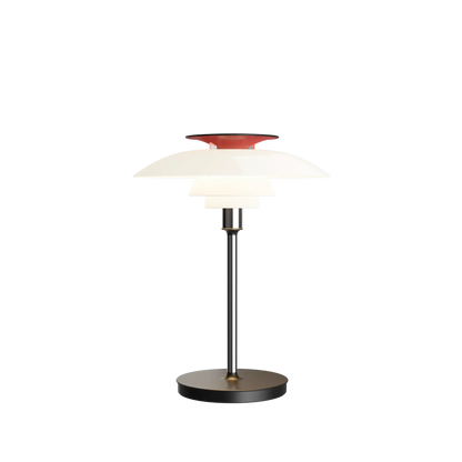Lampe à poser sans fil PH 80 Portable de Poul Henningsen - Louis Poulsen-Blanc opalin et chrome-The Woods Gallery