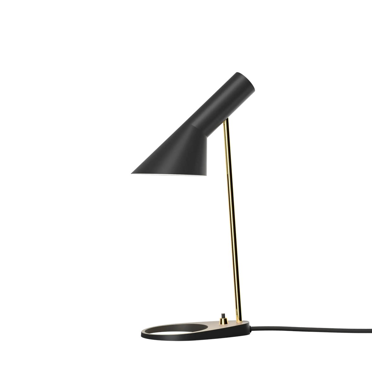 Lampe de table AJ Mini - Louis Poulsen-Laiton et noir-The Woods Gallery