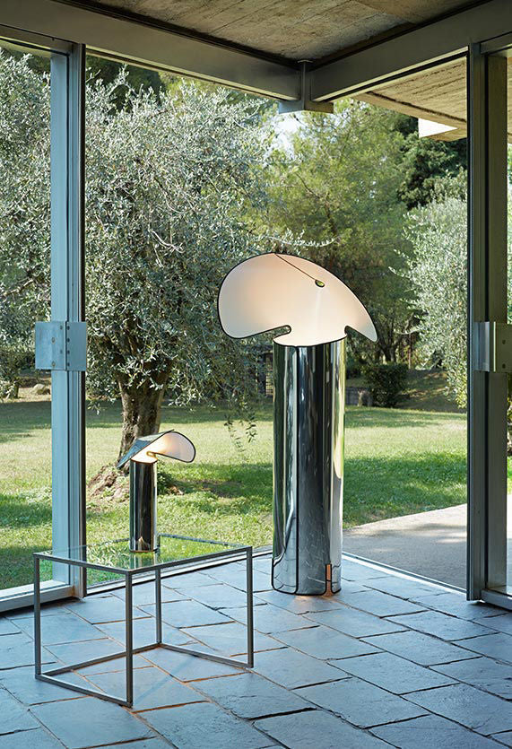 Lampe de table Chiara de Mario Bellini - Flos-Aluminium-The Woods Gallery