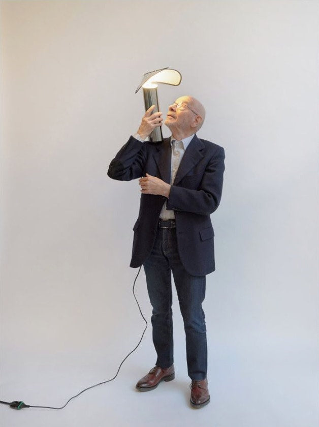 Lampe de table Chiara de Mario Bellini - Flos-Aluminium-The Woods Gallery
