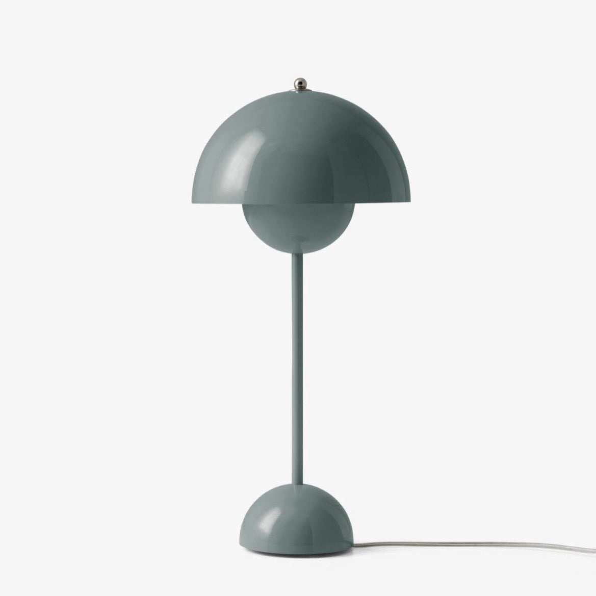 Lampe de table Flowerpot VP3 de Verner Panton - &amp;Tradition-Bleu pierre-The Woods Gallery