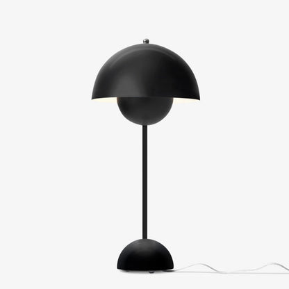 Lampe de table Flowerpot VP3 de Verner Panton - &amp;Tradition-Noir mat-The Woods Gallery