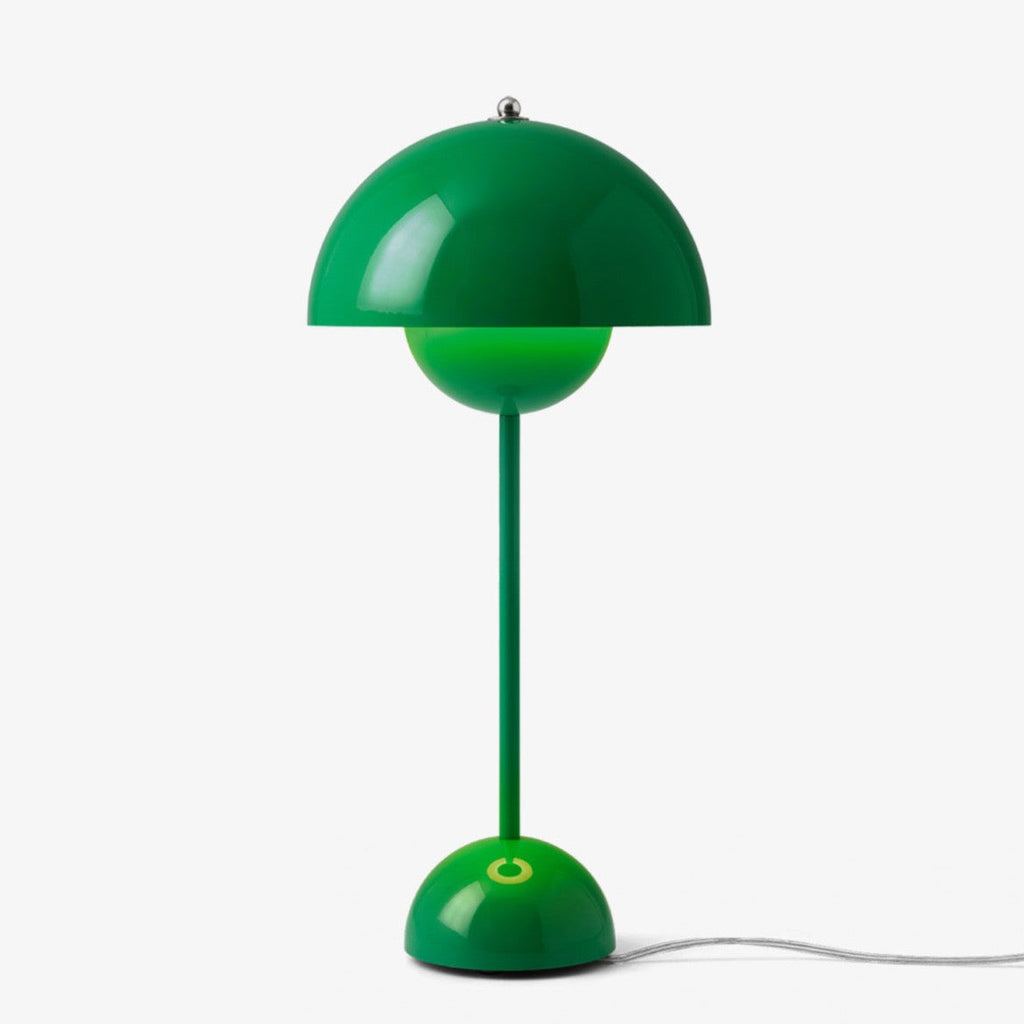 Lampe de table Flowerpot VP3 de Verner Panton - &Tradition-Signal Green-The Woods Gallery