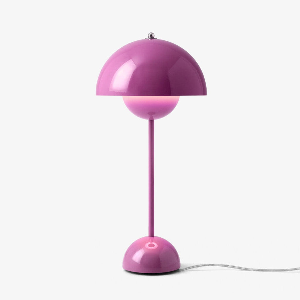 Lampe de table Flowerpot VP3 de Verner Panton - &Tradition-Tangy Pink-The Woods Gallery