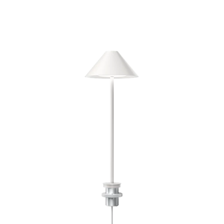 Lampe de table Keglen - Louis Poulsen-Blanc-Tige ø40-The Woods Gallery