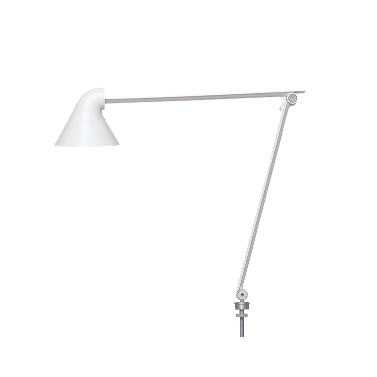 Lampe de table NJP - Louis Poulsen-Blanc-Tige ø40-The Woods Gallery