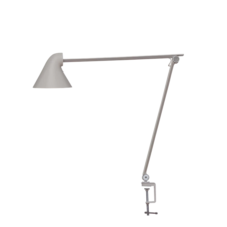 Lampe de table NJP - Louis Poulsen-Gris aluminium clair-Pince-The Woods Gallery