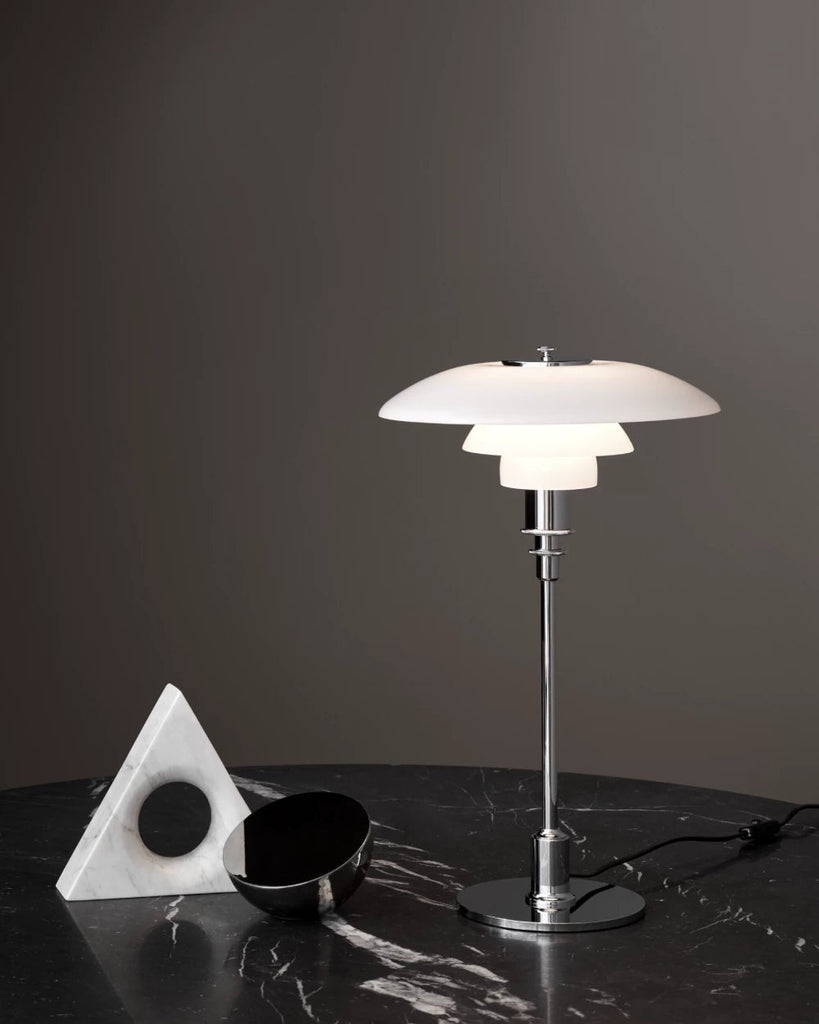 Lampe de table PH 2/1 - Louis Poulsen-Chromé brillant-The Woods Gallery