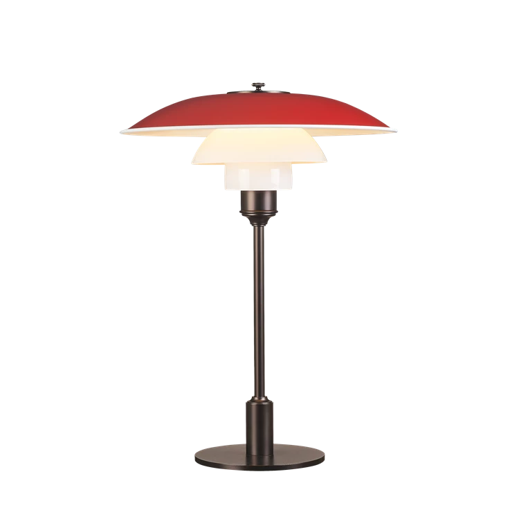 Lampe de table PH 3½-2½ - Louis Poulsen-Rouge-The Woods Gallery