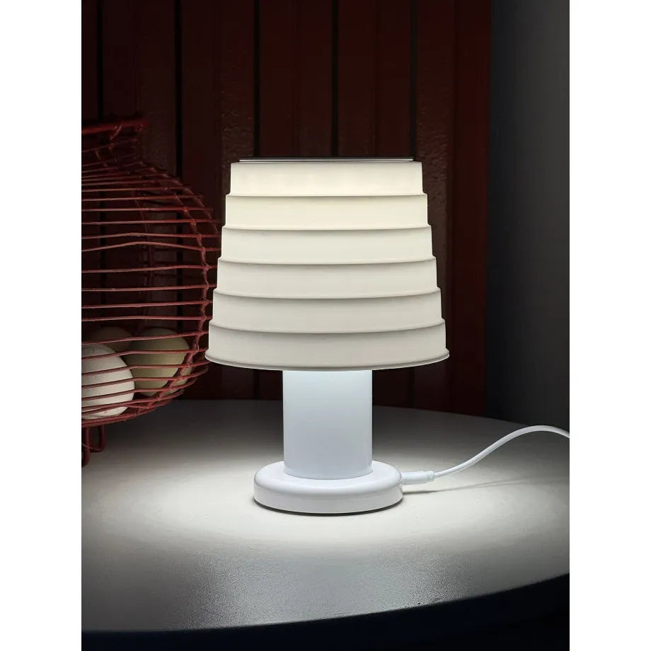 Lampe de table PL5 Blanche - George Sowden-The Woods Gallery