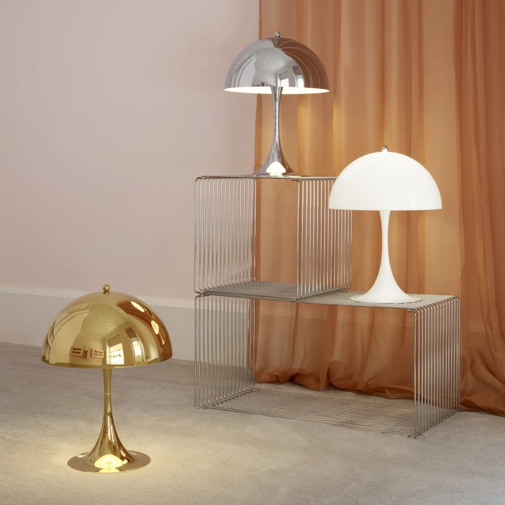 Lampe de table Panthella 320 - Louis Poulsen-Chromé brillant-The Woods Gallery
