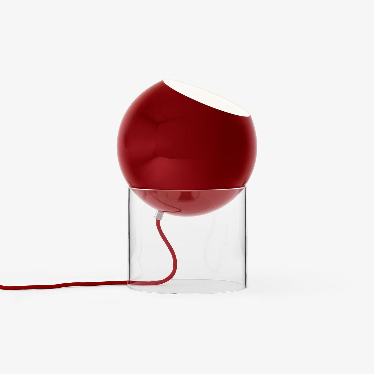 Lampe de table Topan VP13 H 31 cm - Verner Panton-Rouge vermillon-The Woods Gallery