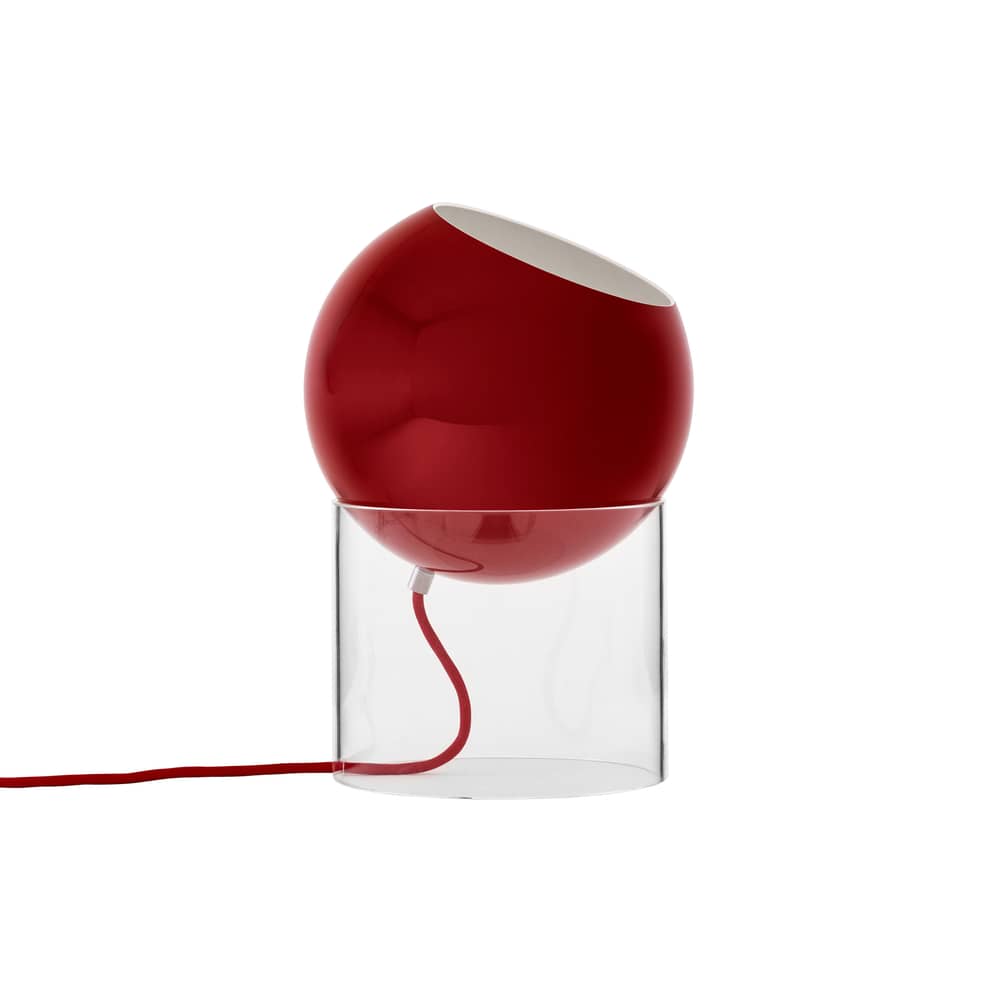 Lampe de table Topan VP13 H 31 cm - Verner Panton-Rouge vermillon-The Woods Gallery