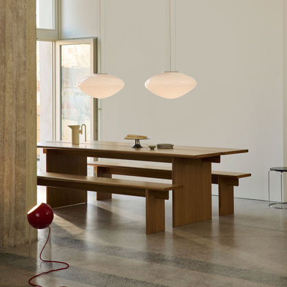Lampe de table Topan VP14 H 46 cm - Verner Panton-Rouge vermillon-The Woods Gallery