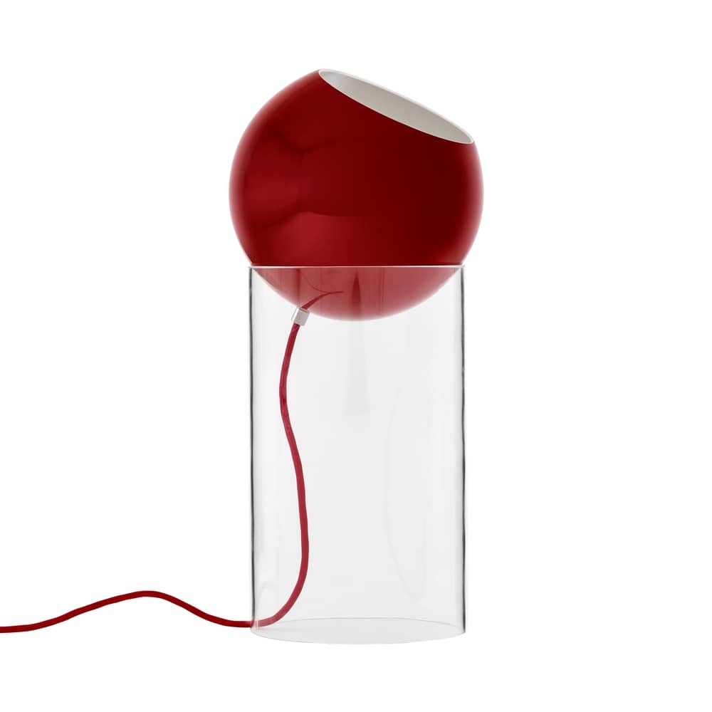 Lampe de table Topan VP14 H 46 cm - Verner Panton-Rouge vermillon-The Woods Gallery