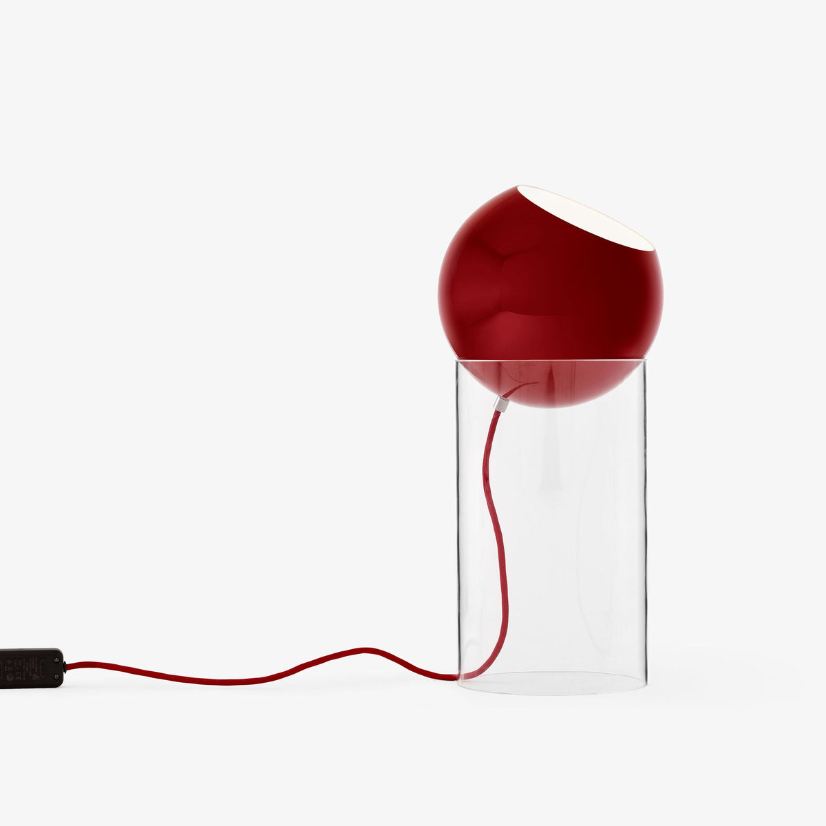 Lampe de table Topan VP14 H 46 cm - Verner Panton-Rouge vermillon-The Woods Gallery