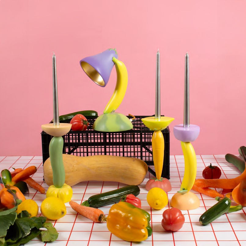 Lampe de table Vitamin Aubergine de Marcantonio - Seletti-The Woods Gallery