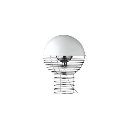 Lampe de table Wire Ø 30 cm de Verner Panton - Verpan-Blanc-The Woods Gallery